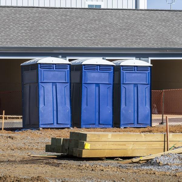 Heavy-duty construction site porta potty in Malvern, Arkansas